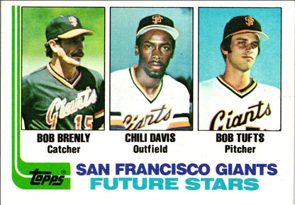 1982 Topps Giants Future Stars - Bob Brenly/Chili Davis/Bob Tufts