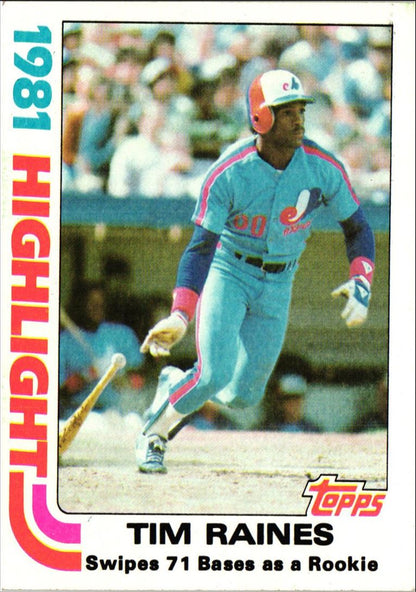 1982 Topps Tim Raines