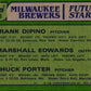 1982 Topps Brewers Future Stars - Frank DiPino/Marshall Edwards/Chuck Porter