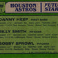 1982 Topps Astros Future Stars - Danny Heep/Billy Smith/Bobby Sprowl