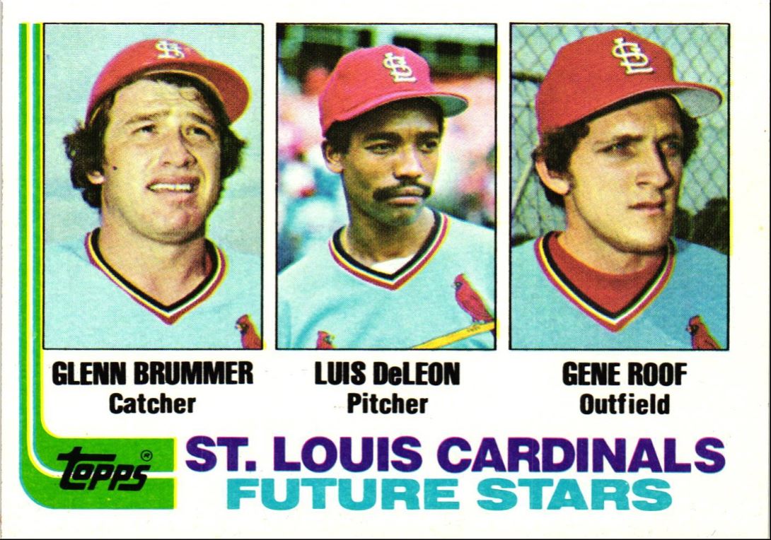 1982 Topps Cardinals Future Stars - Glenn Brummer/Luis DeLeon/Gene Roof