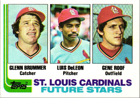 1982 Topps Cardinals Future Stars - Glenn Brummer/Luis DeLeon/Gene Roof