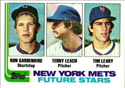 1982 Topps Mets Future Stars - Ron Gardenhire/Terry Leach/Tim Leary