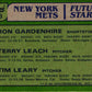 1982 Topps Mets Future Stars - Ron Gardenhire/Terry Leach/Tim Leary