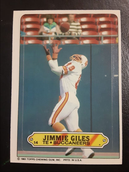 1983 Topps Stickers Jimmie Giles