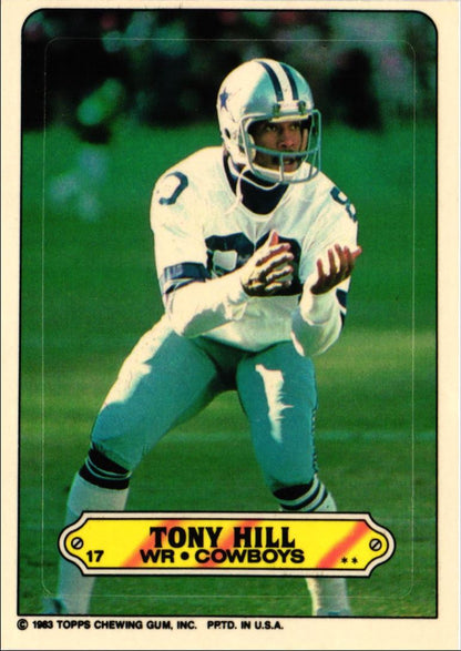 1983 Topps Stickers Tony Hill