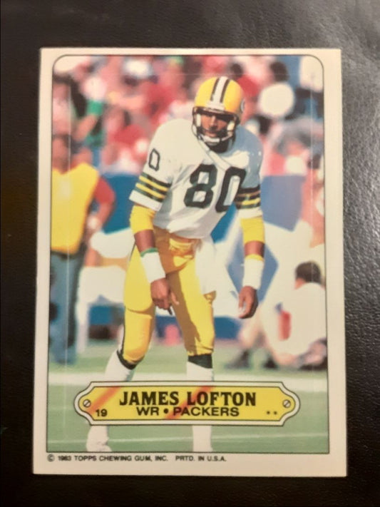 1983 Topps Stickers James Lofton