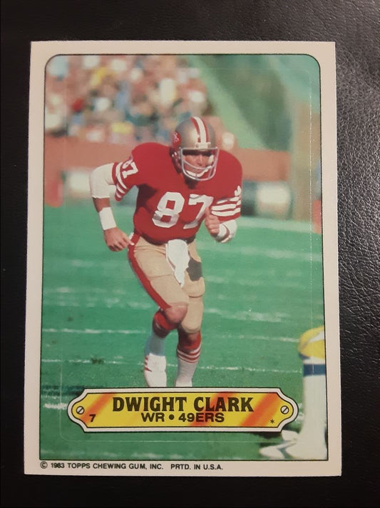 1983 Topps Stickers Dwight Clark