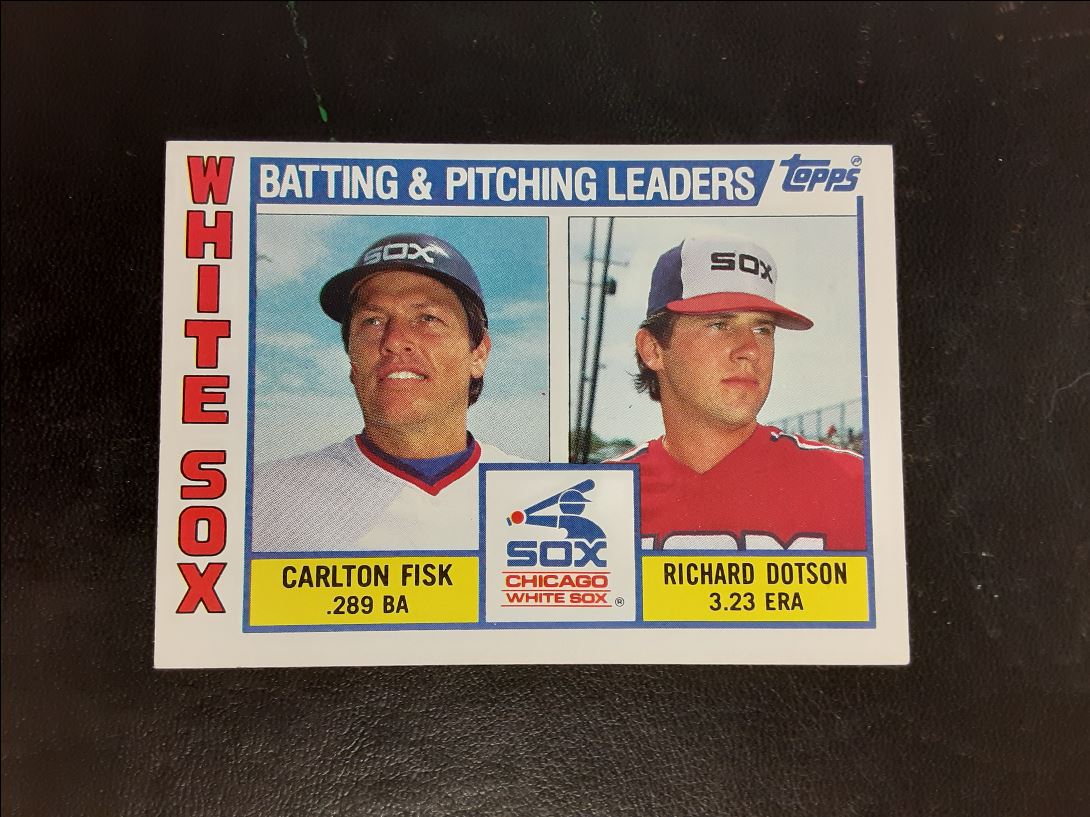 1984 Topps White Sox Batting & Pitching Leaders/Checklist