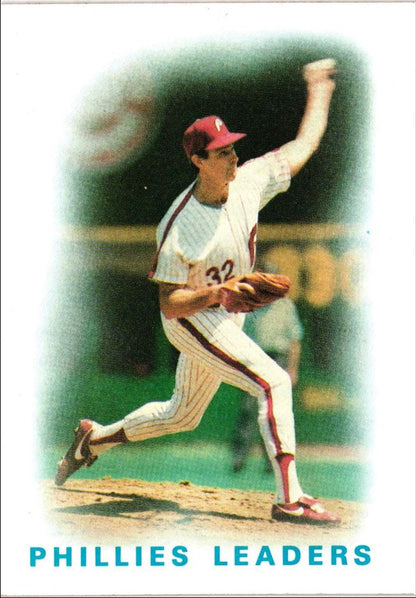 1986 Topps Phillies Leaders (Steve Carlton)