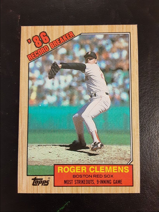 1987 Topps Roger Clemens