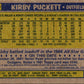 1987 Topps Kirby Puckett