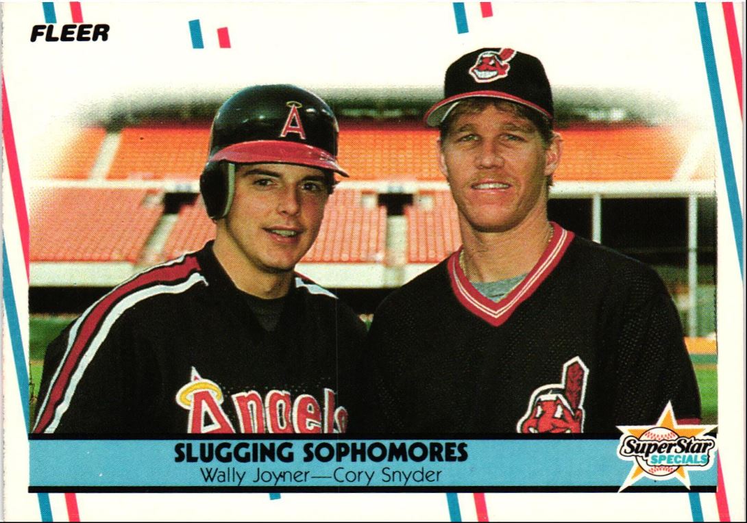 1988 Fleer Slugging Sophomores (Wally Joyner/Cory Snyder)