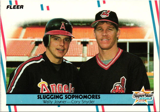 1988 Fleer Slugging Sophomores (Wally Joyner/Cory Snyder)
