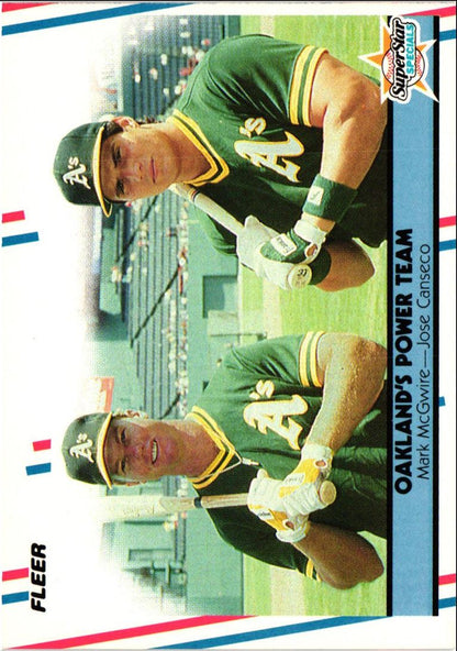 1988 Fleer Mark McGwire/Jose Canseco