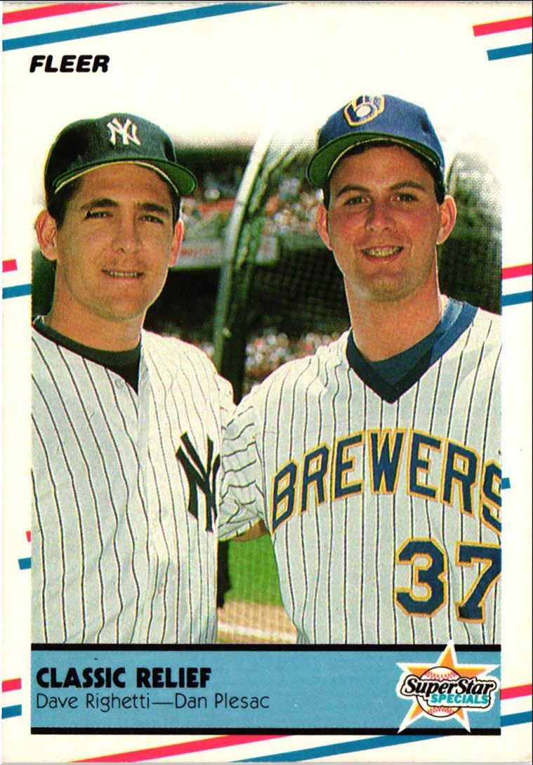 1988 Fleer Classic Relief (Dave Righetti/Dan Plesac)