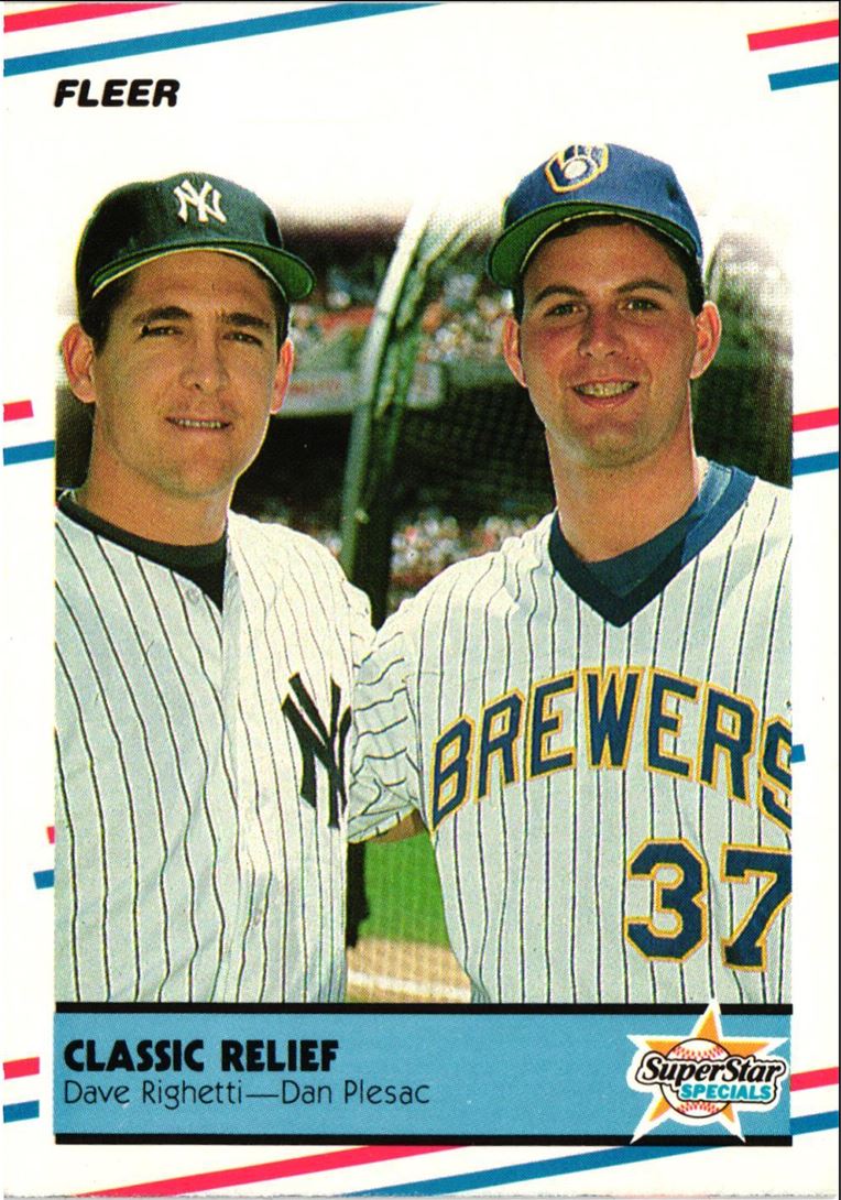 1988 Fleer Classic Relief (Dave Righetti/Dan Plesac)