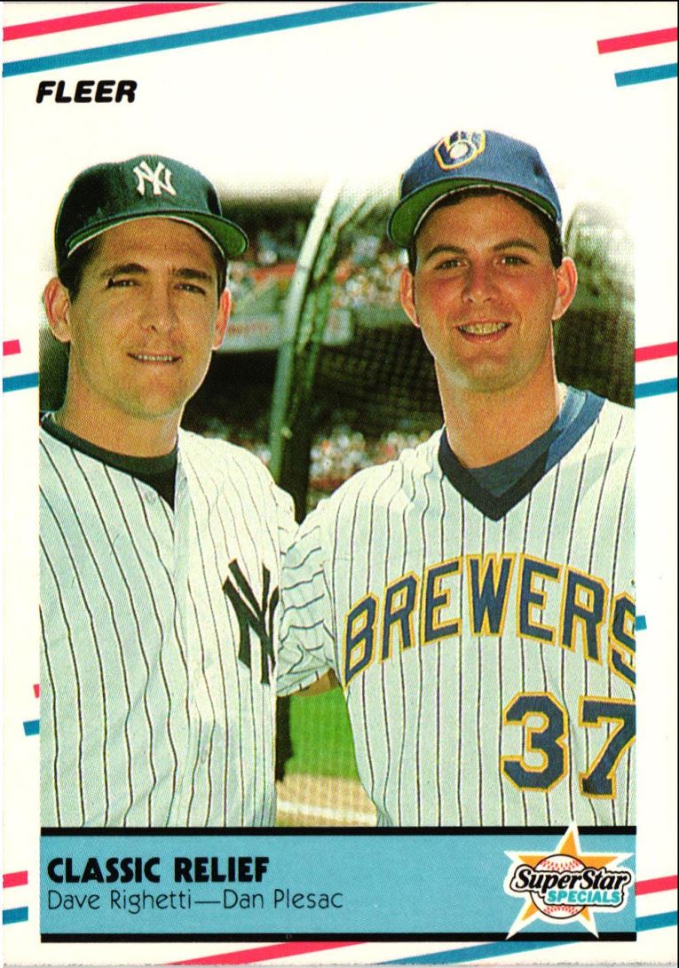 1988 Fleer Classic Relief (Dave Righetti/Dan Plesac)