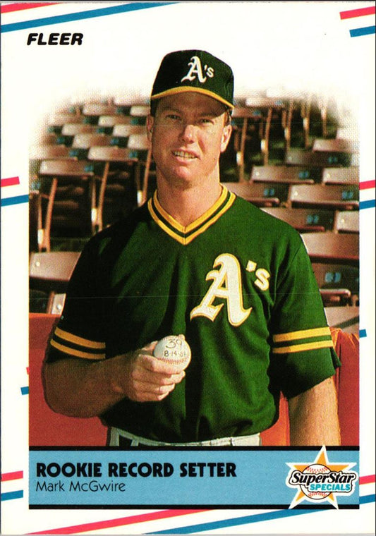 1988 Fleer Rookie Record Setter (Mark McGwire)