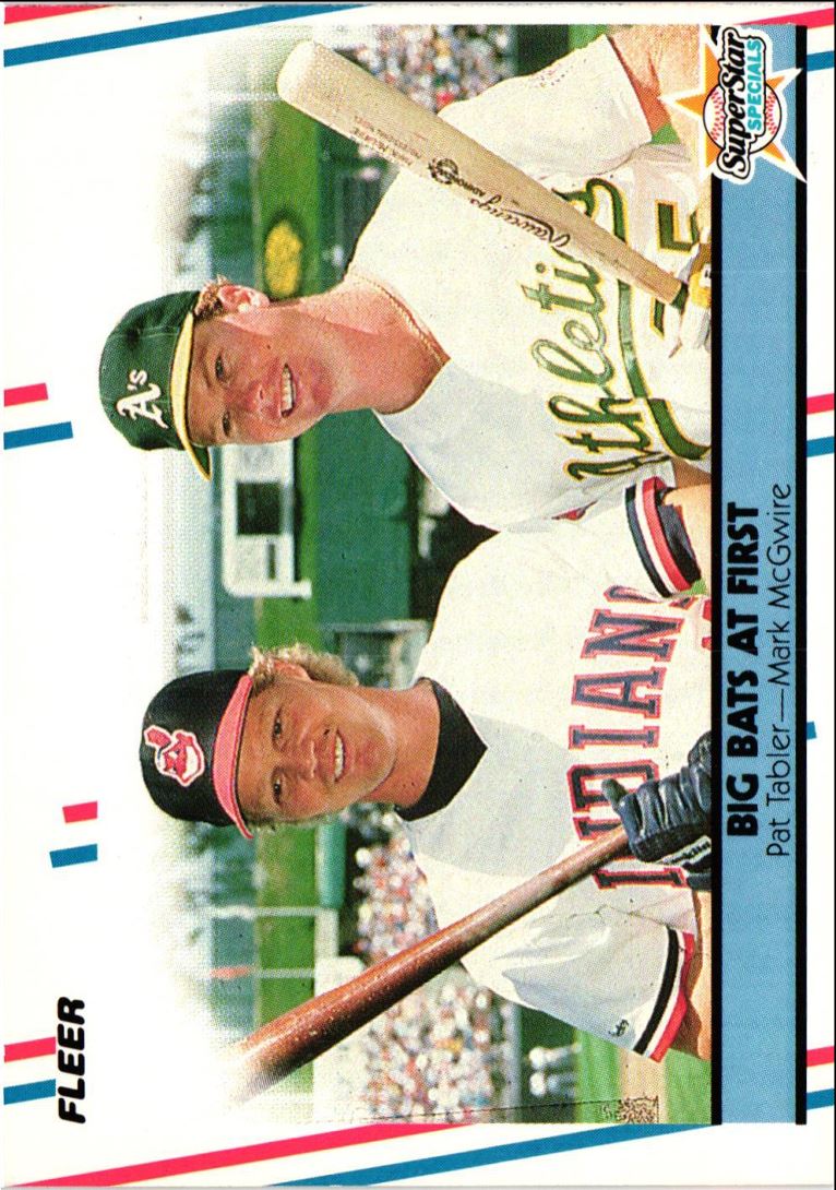 1988 Fleer Big Bats At First (Pat Tabler/Mark McGwire)