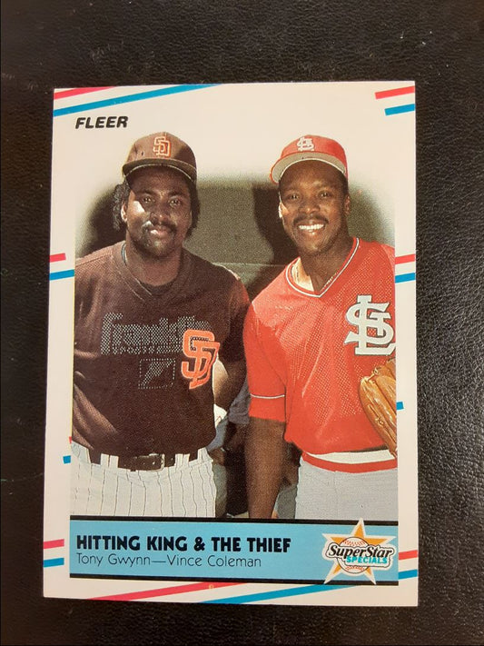 1988 Fleer Tony Gwynn/Vince Coleman