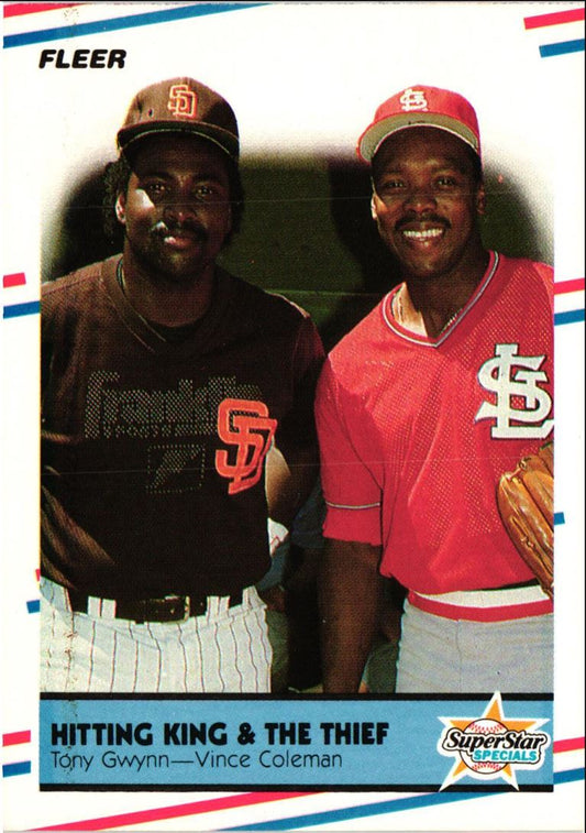 1988 Fleer Tony Gwynn/Vince Coleman