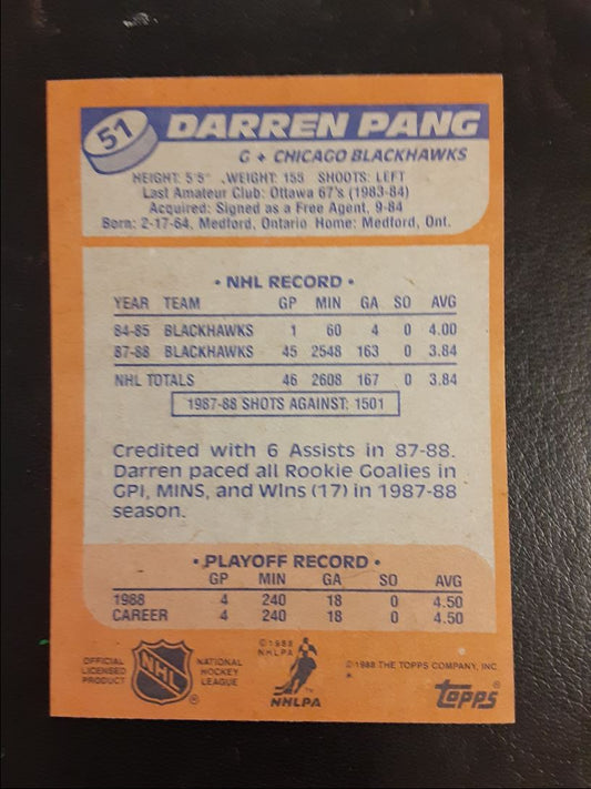 1988 Topps Darren Pang