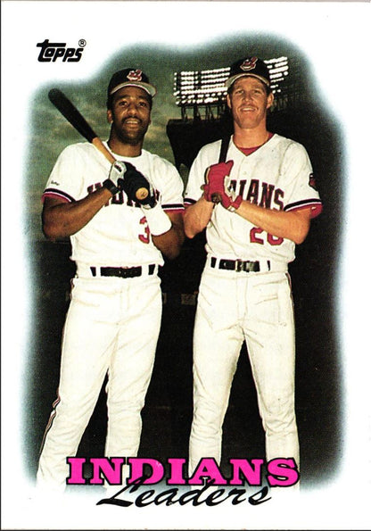 1988 Topps Indians Leaders - Joe Carter/Cory Snyder