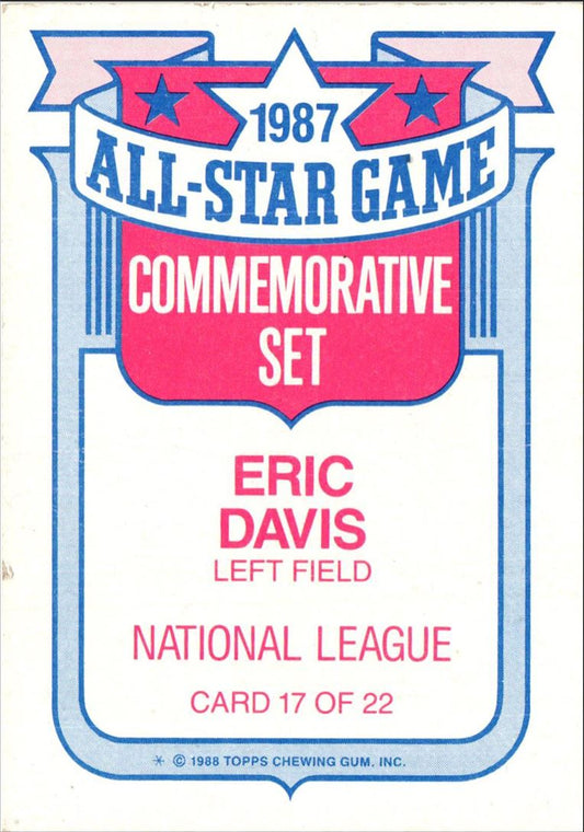 1988 Topps Glossy All-Stars Eric Davis