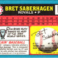 1988 Topps UK Minis Bret Saberhagen