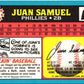 1988 Topps UK Minis Juan Samuel