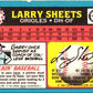 1988 Topps UK Minis Larry Sheets