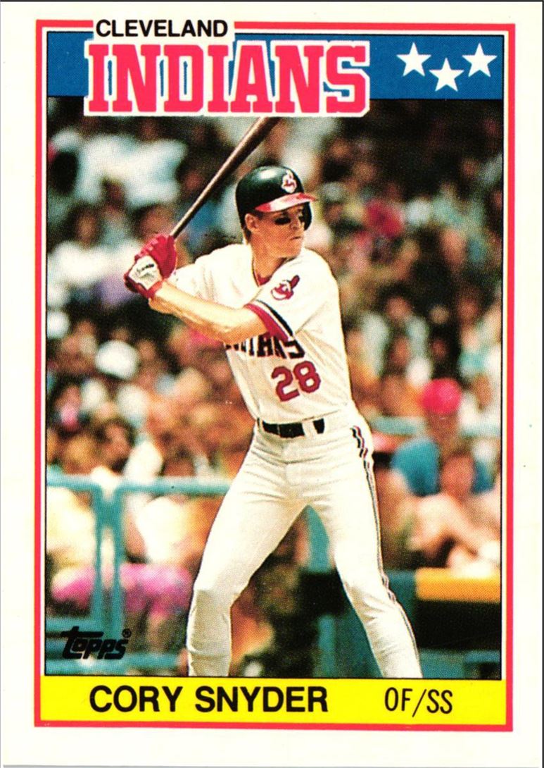 1988 Topps UK Minis Cory Snyder