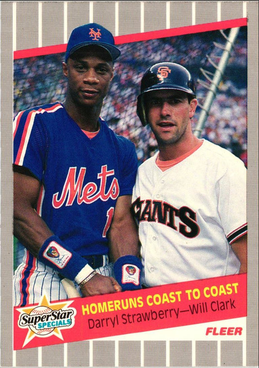 1989 Fleer Darryl Strawberry/Will Clark