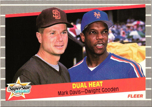 1989 Fleer Mark Davis/Dwight Gooden