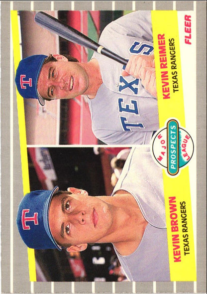 1989 Fleer Kevin Brown/Kevin Reimer