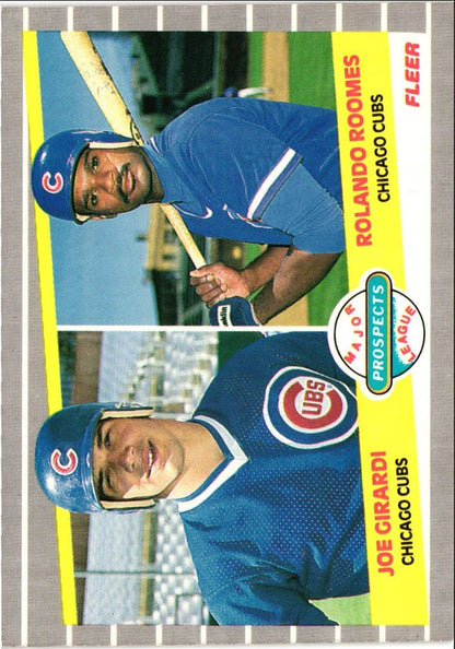 1989 Fleer Joe Girardi/Rolando Roomes