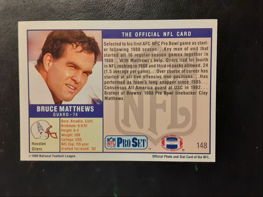 1989 Pro Set Bruce Matthews