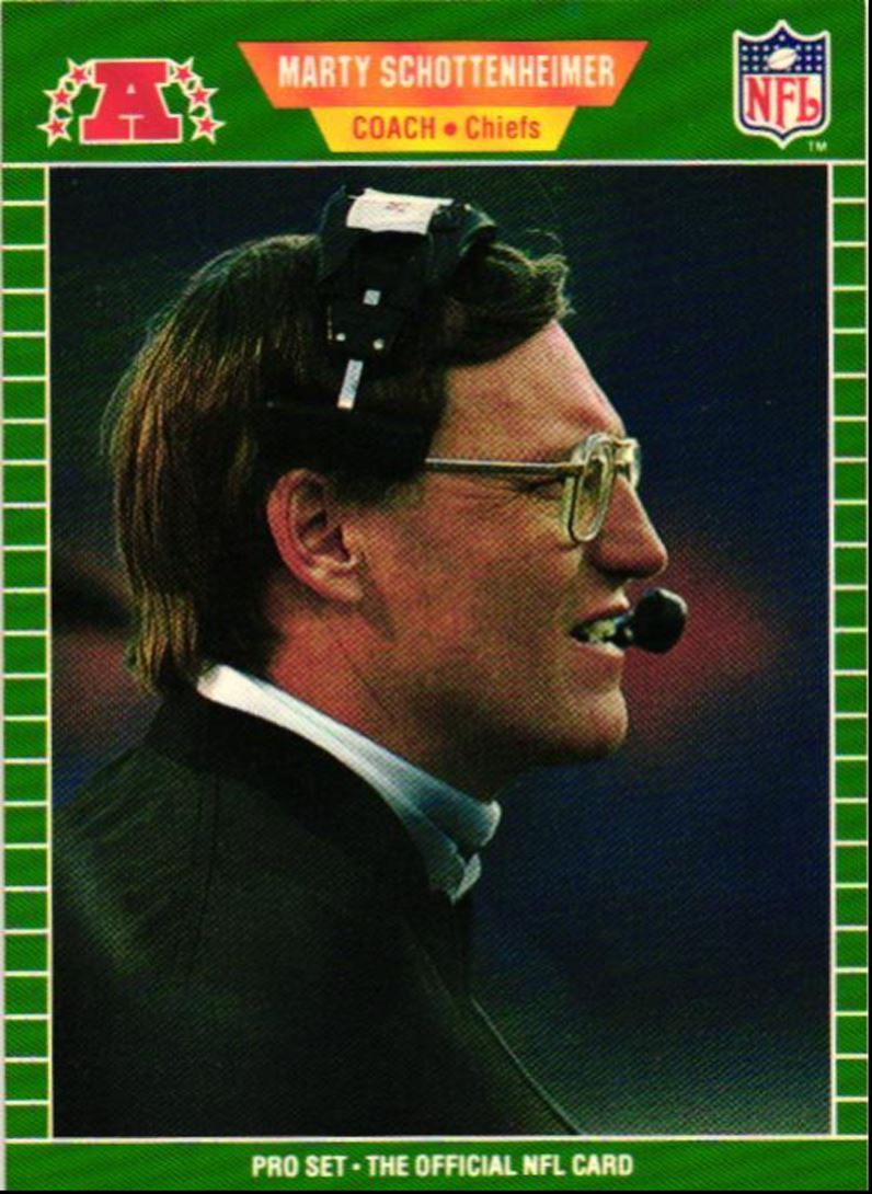 1989 Pro Set Marty Schottenheimer