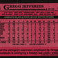 1989 Topps Gregg Jefferies