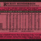 1989 Topps Rickey Henderson