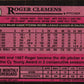 1989 Topps Roger Clemens