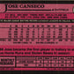 1989 Topps Jose Canseco