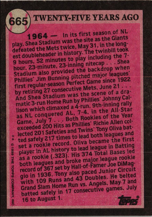 1989 Topps Tony Oliva