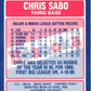 1989 Topps Bazooka Chris Sabo