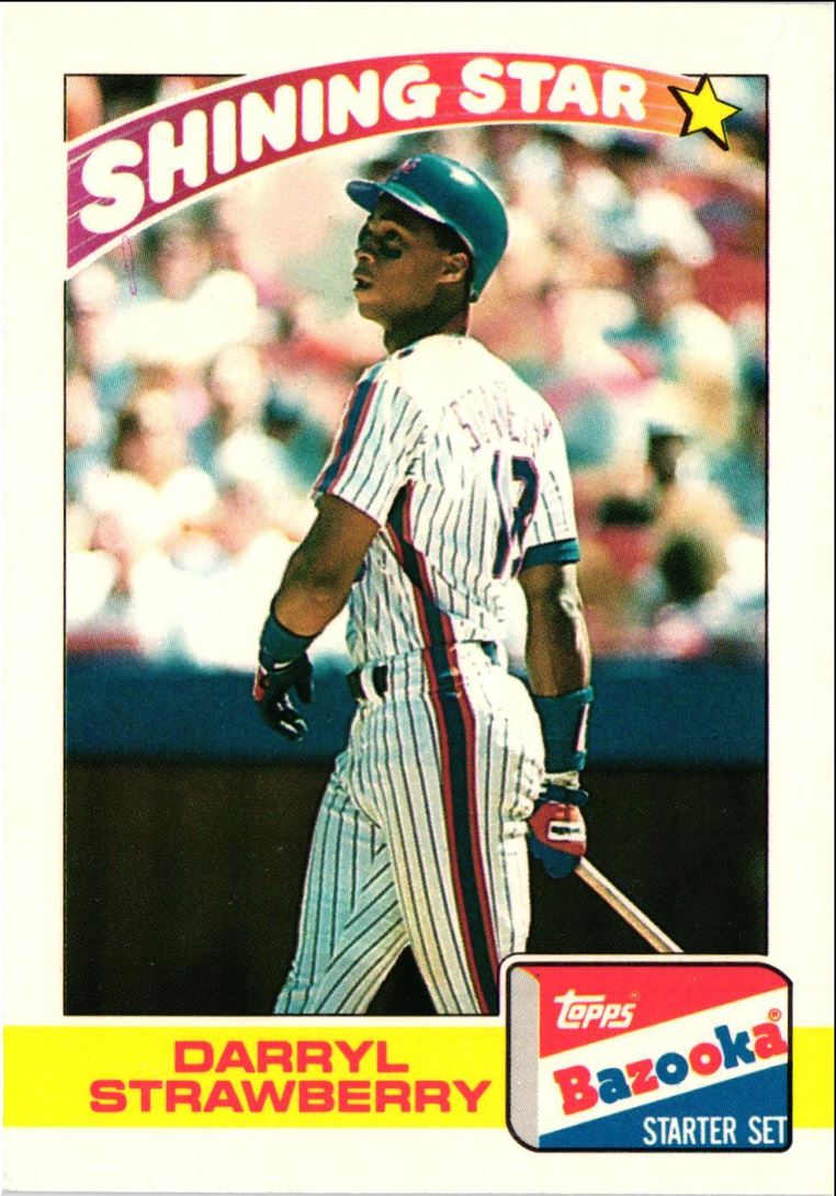 1989 Topps Bazooka Darryl Strawberry