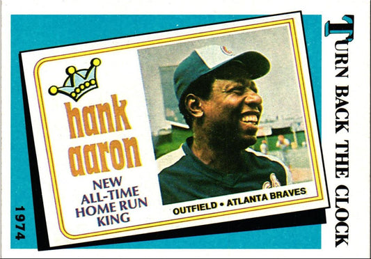 1989 Topps Turn Back the Clock Hank Aaron