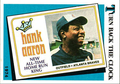 1989 Topps Turn Back the Clock Hank Aaron