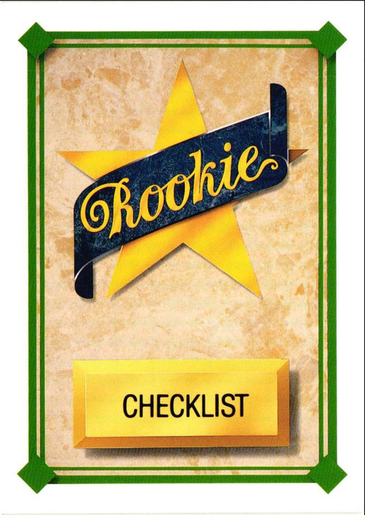 1989 Upper Deck Star Rookies Checklist