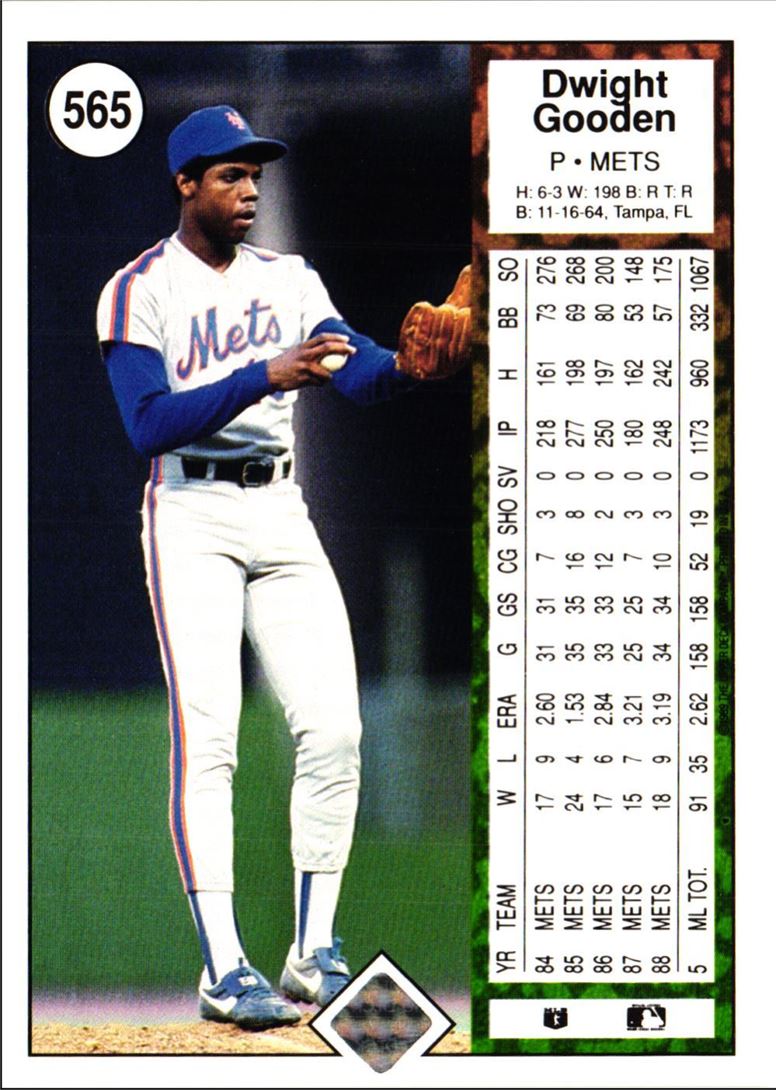 1989 Upper Deck Dwight Gooden